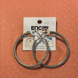 Encore Jeans Silver Hoop Earrings